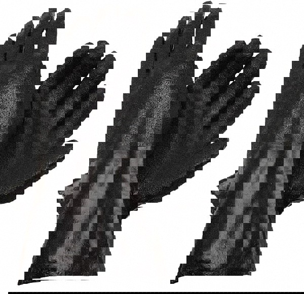 Chemical Resistant Gloves: Size Large, 39.00 Thick, Polyvinylchloride, Supported,